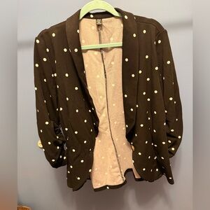 SHEIN Black Polka Dot Blazer